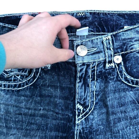 TRUE Religion Jeans Size 30 SKINNY SUPER T Blue - Picture 9 of 11